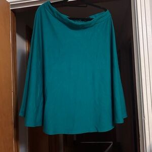 SOLD Eloquii Green A-Line Skirt, Size 16